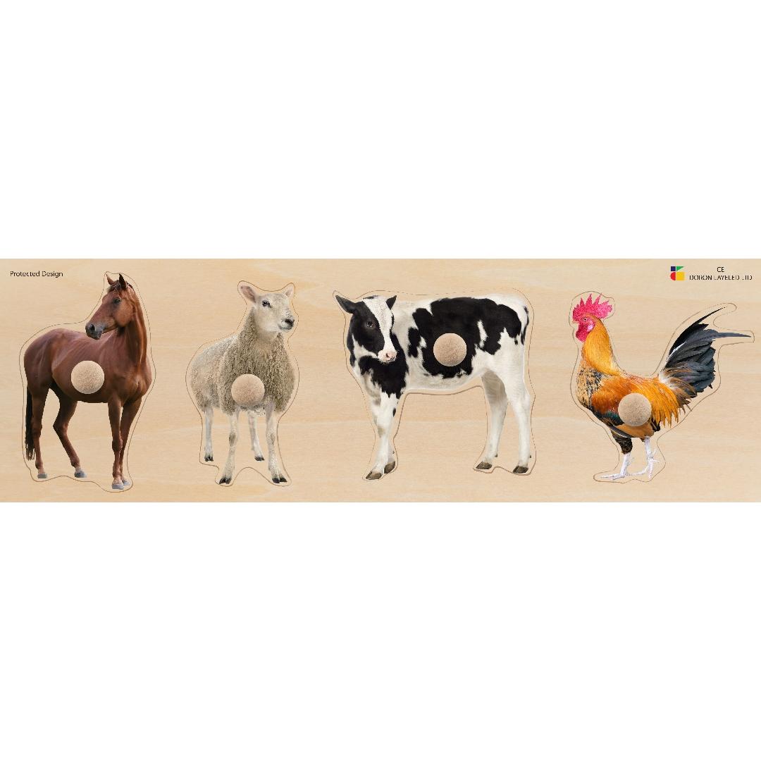 Giant Knob Farm Animals Puzzle