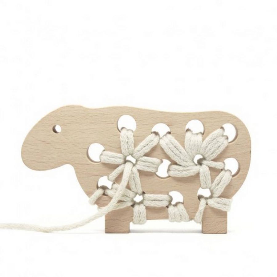 Natural Pastels Threading Sheep