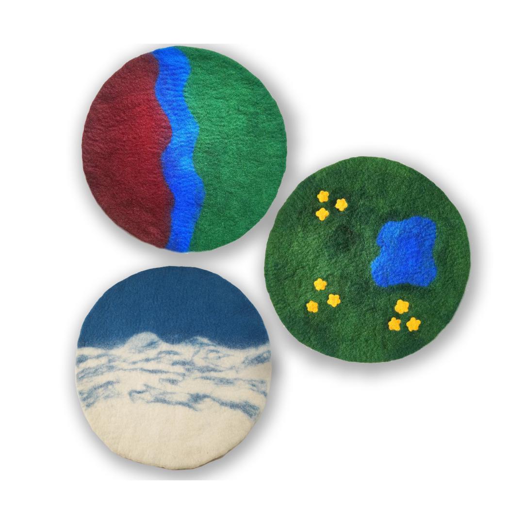 Natureplay Felt Scenery Mats (Set of 3) - Step4 Natureplay Felt Scenery Mats (Set of 3)
