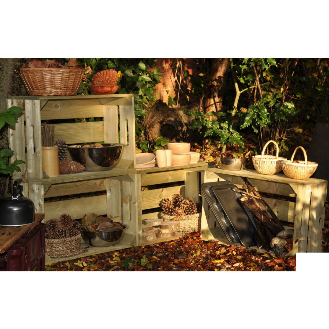 Natureplay Rustic Outdoor Boxes (4pcs) - Step4 Natureplay Rustic Outdoor Boxes (4pcs) - Image 2
