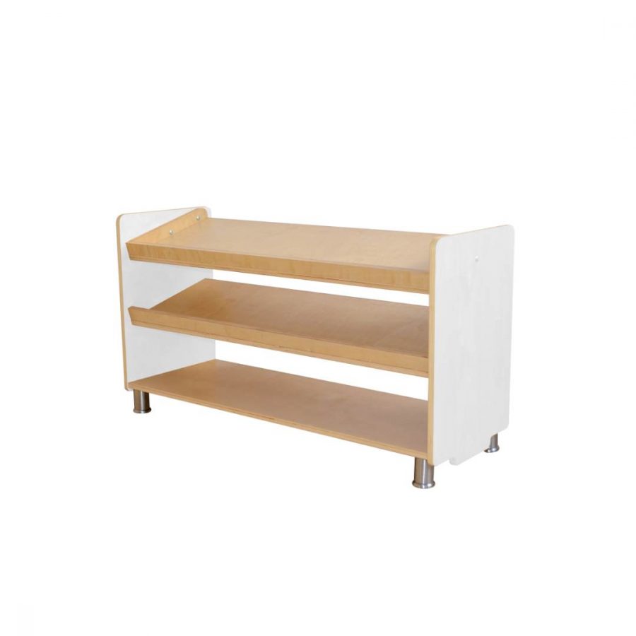 Birchwood Low Puzzle/Book Shelf Unit Contemporary - Feet