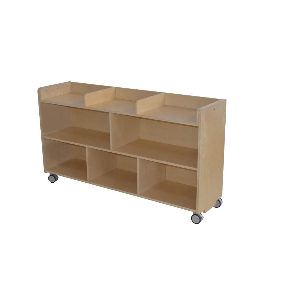 Birchwood Block Shelf Unit Classic with Castors - Step4 Birchwood Block Shelf Unit Classic with Castors