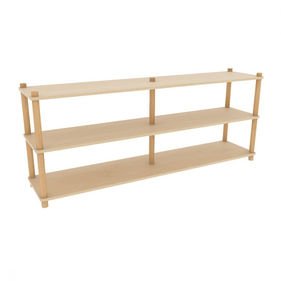 Oslo Standard Rectangle 1800 Unit - Natural Birch