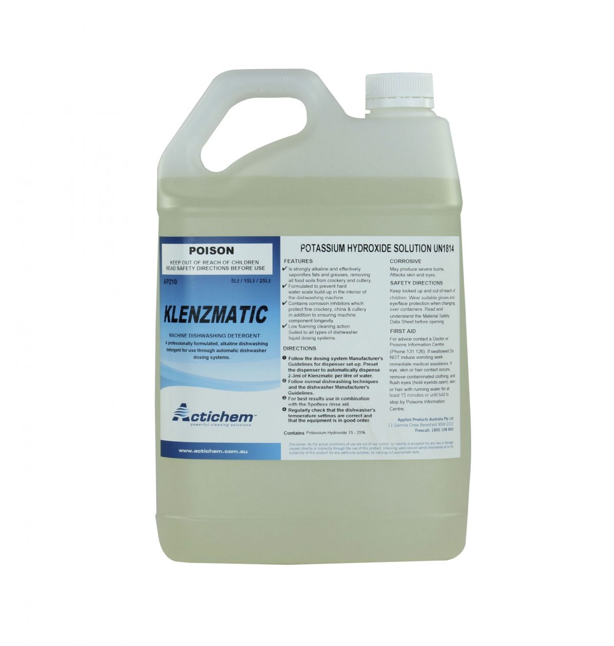 CleanTek Premium Hand Dishwashing Liquid (25L)