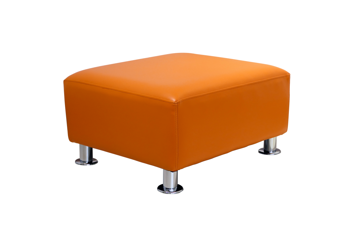 Modern Sofa Ottoman Tangerine