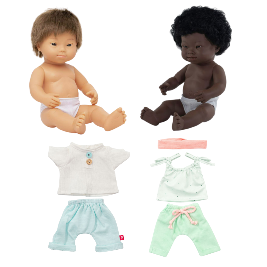 Inclusive Doll & Clothes Set (4pcs)