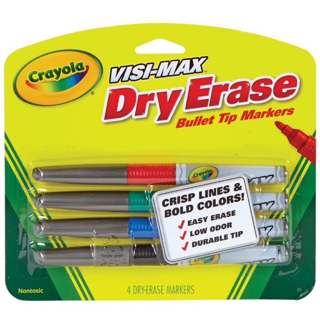 Crayola DryErase VisiMax Markers (4pcs) Step4
