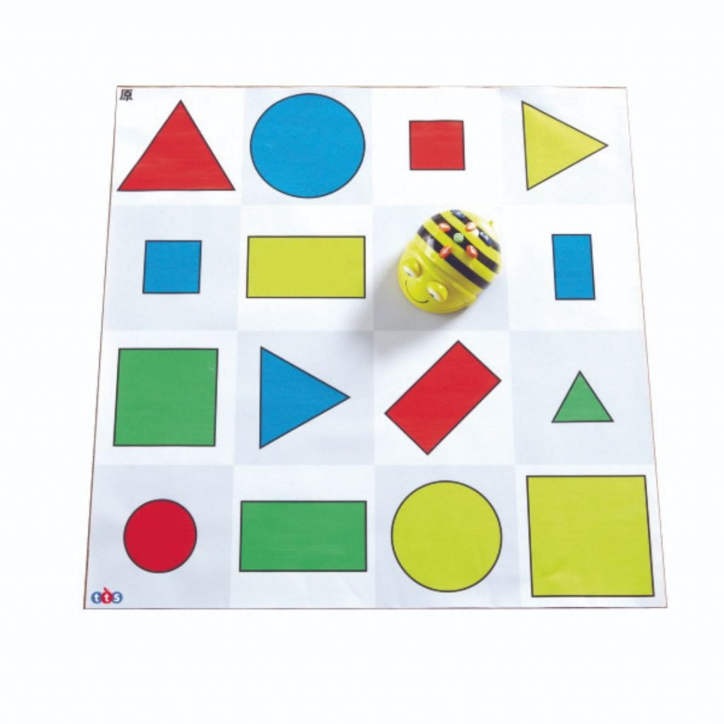 Bee-Bot Shapes, Colour & Size Mat - Step4