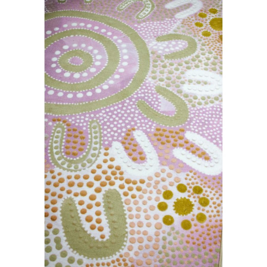 Indigenous 'Calm Rug' - Square 2x2m - Step4