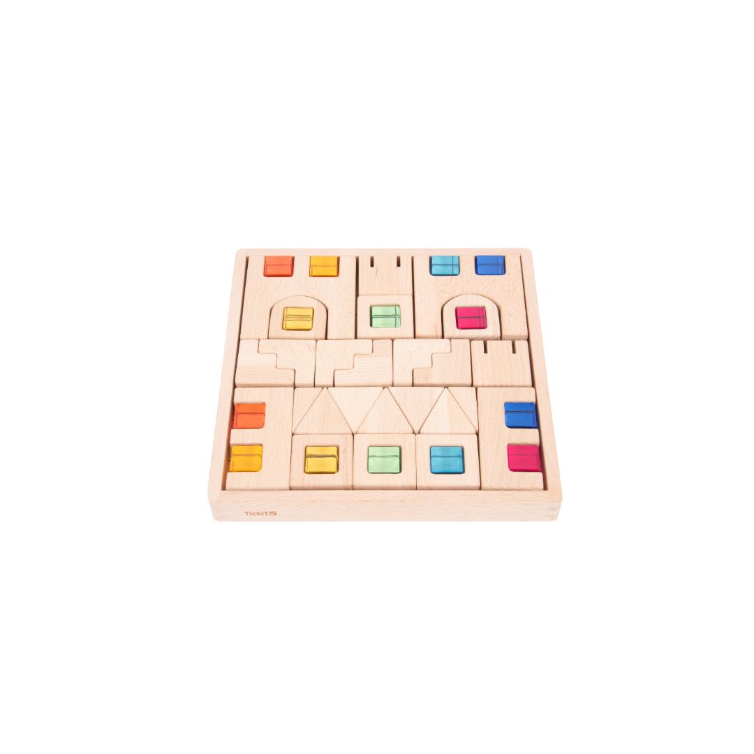 Wooden Gem Building Blocks (40pcs)