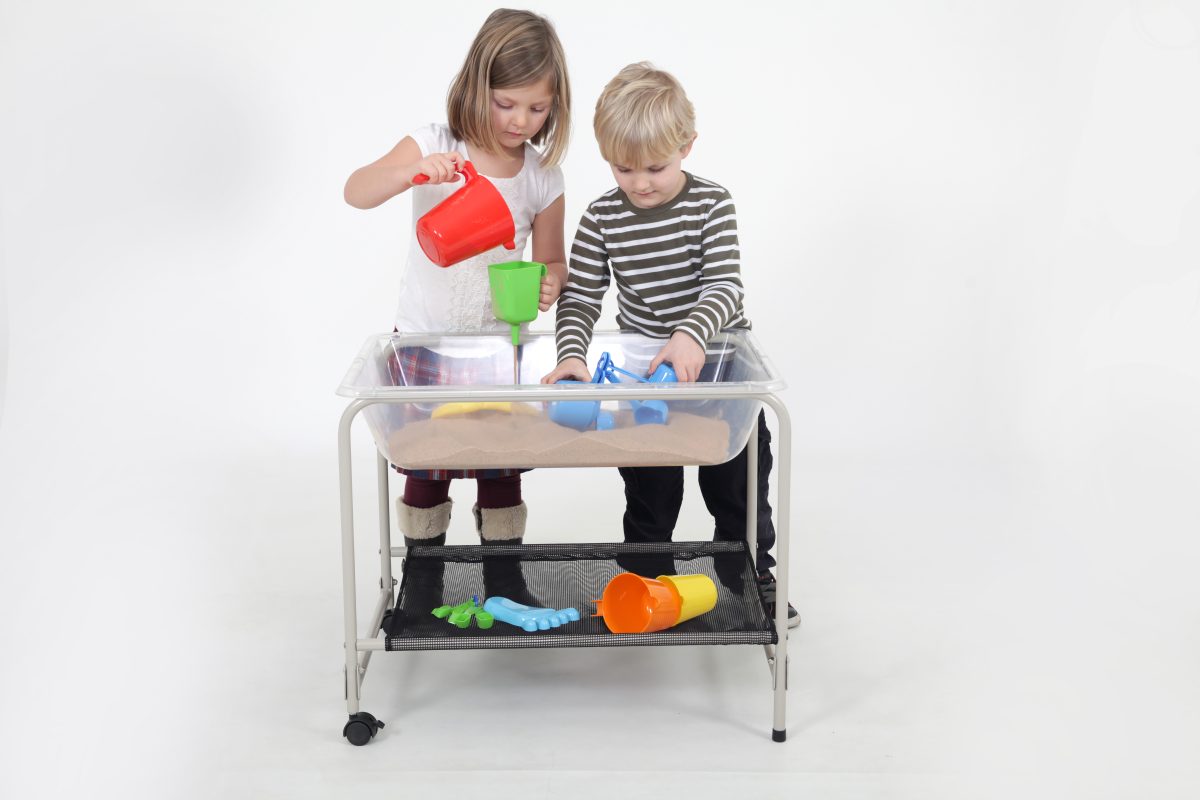 Desktop Clear Water Tray and Stand