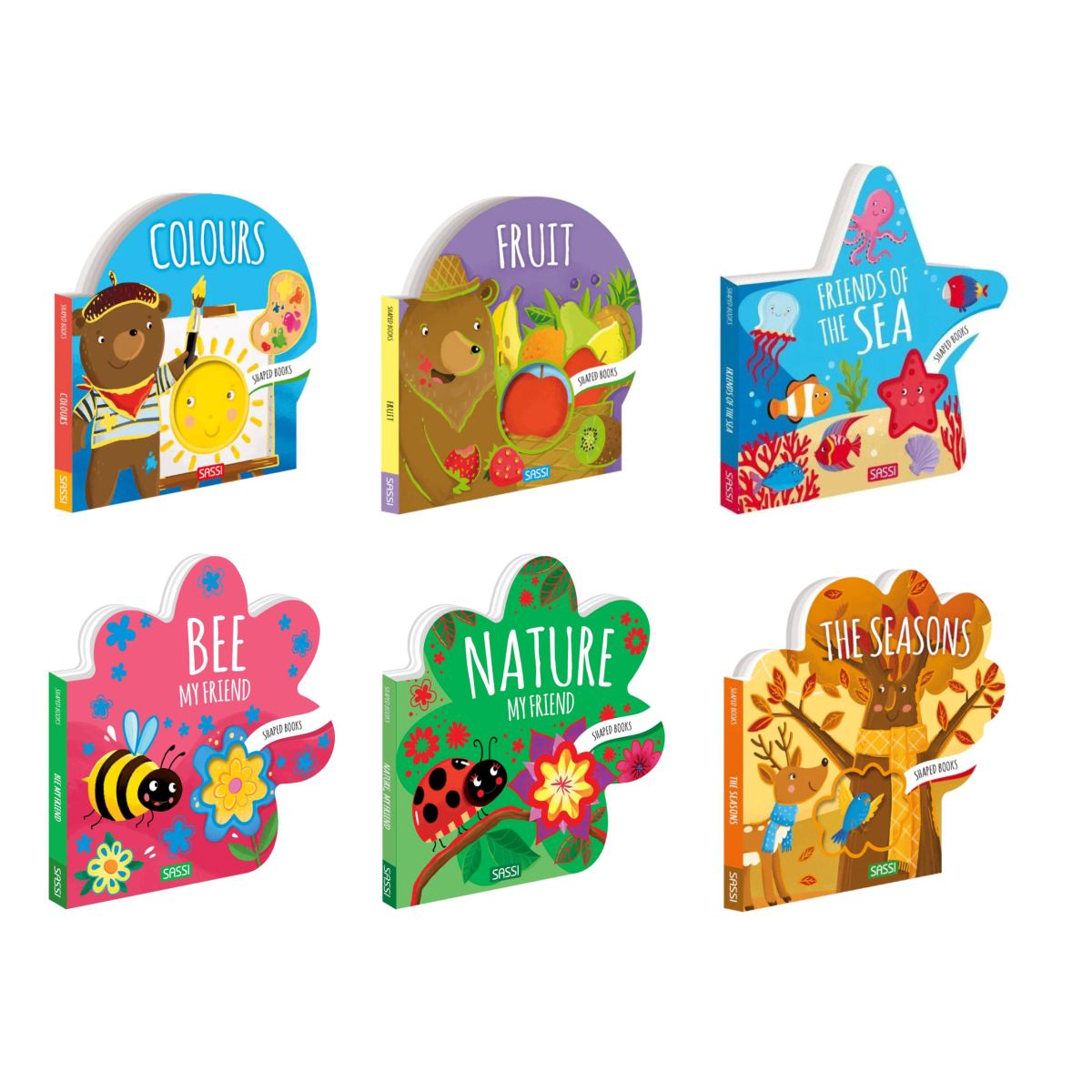 Shaped Board Books - Set of 6