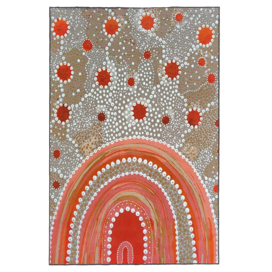 Aboriginal Art 'Above Us' Rug - 2x3m