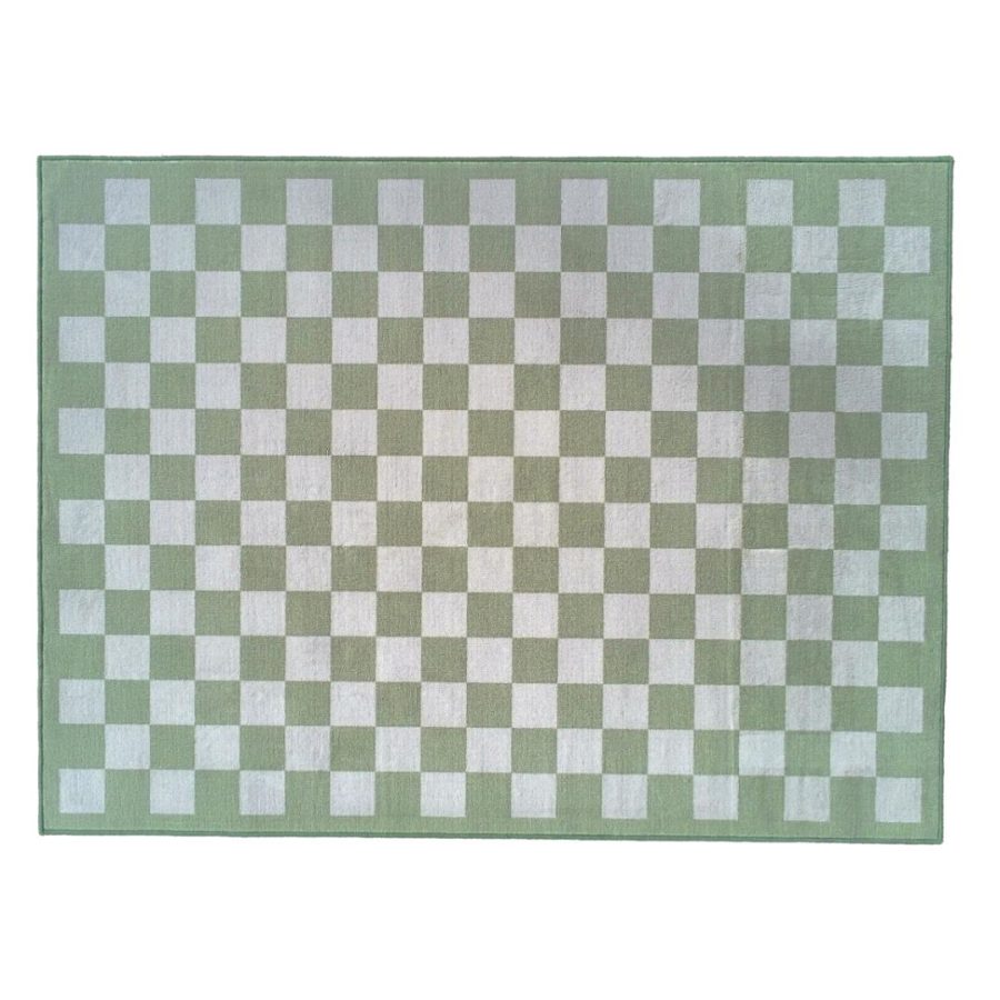 The Sage Check Rug - Rectangle 2x1.5m