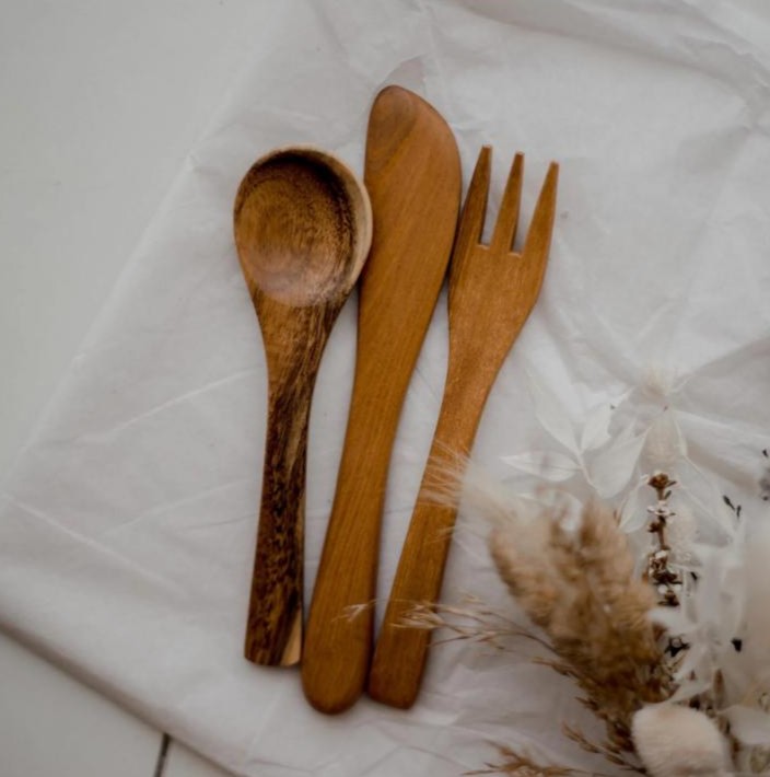 Play Timber Utensil Set (3pcs)