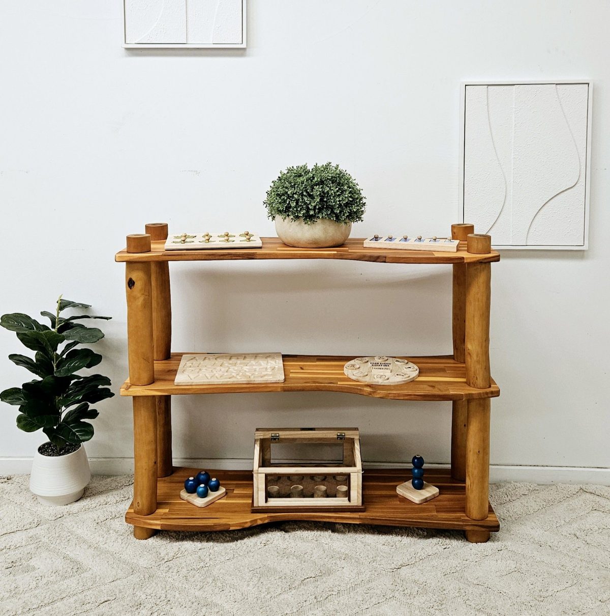 Treewood Shelving Unit - 3 Shelves - Image 2