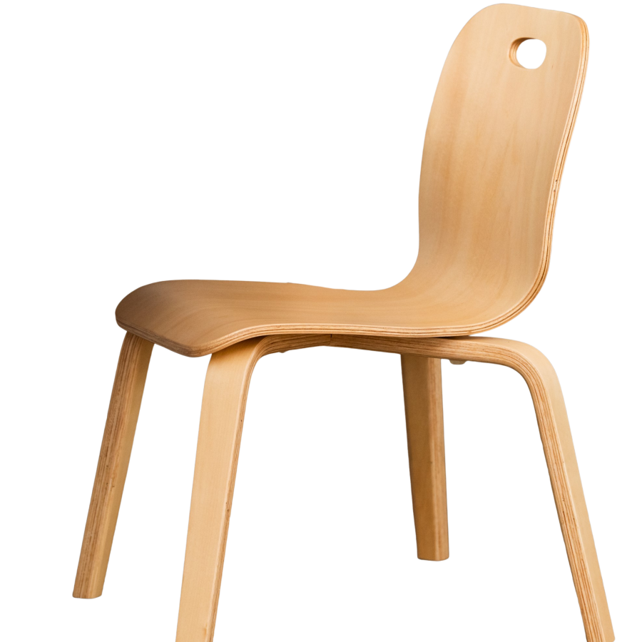 Nordic Stackable Chair 31cm - Natural Birch (Bulk Buy 24)