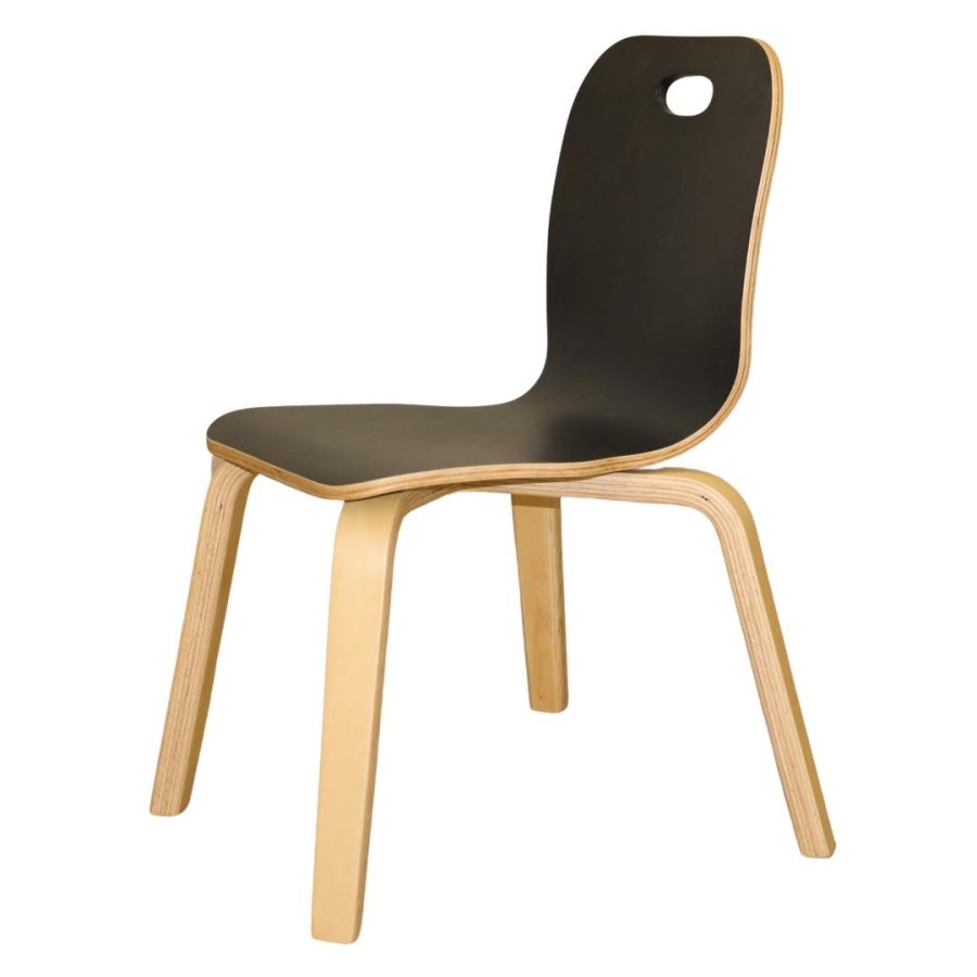 Nordic Stackable Chair 26cm - Black Birch (Bulk Buy 24)