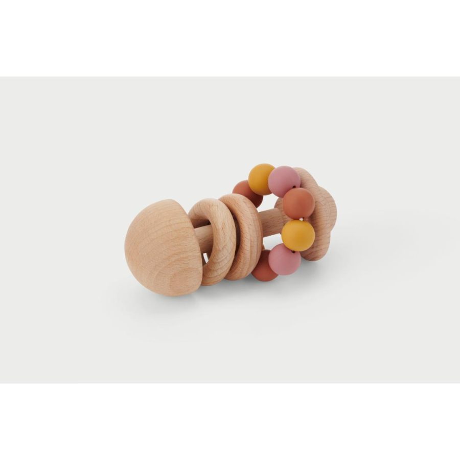 Silicone Bead Rattle - Earth