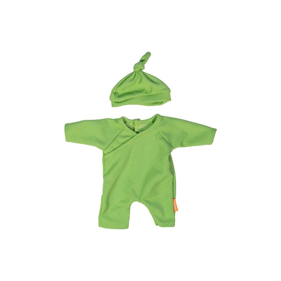 Dolls Clothes 32cm Green Onesie & Hat