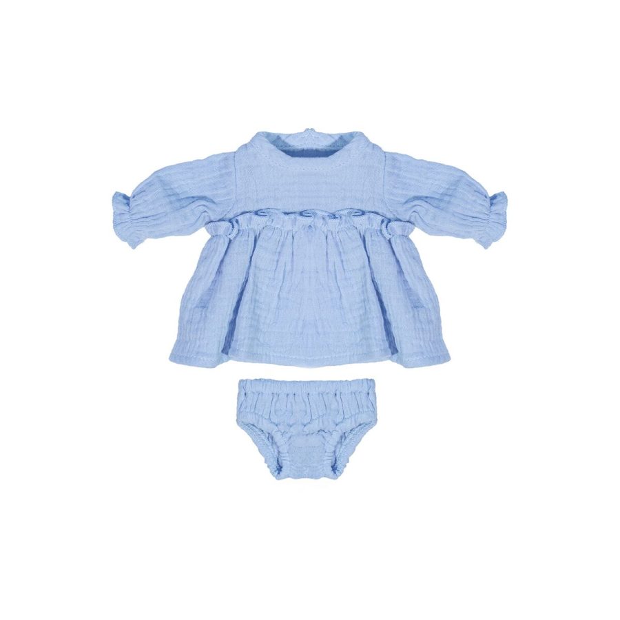 Dolls Clothes 32cm Blue Dress Set