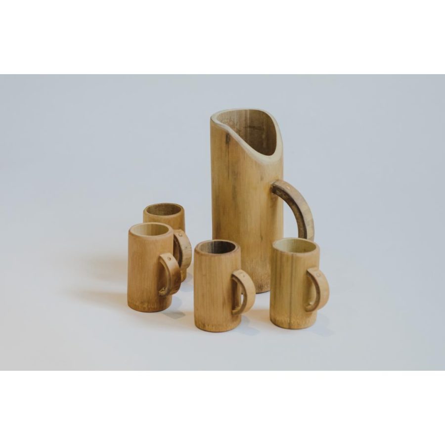 Bamboo Jug and Cup Set