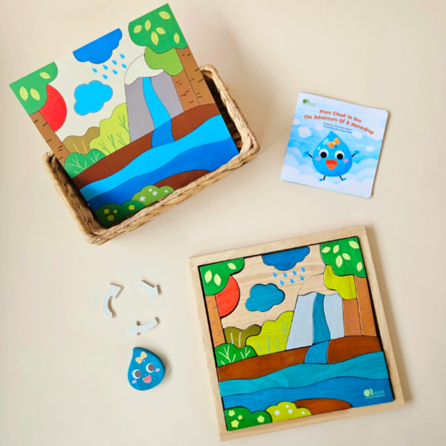 The Water Cycle Story and Puzzle Set