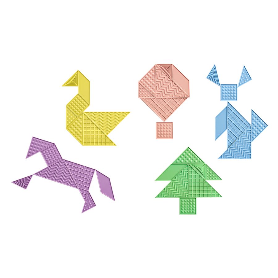 Eco Play Tactile Tanagram Set (35pcs)