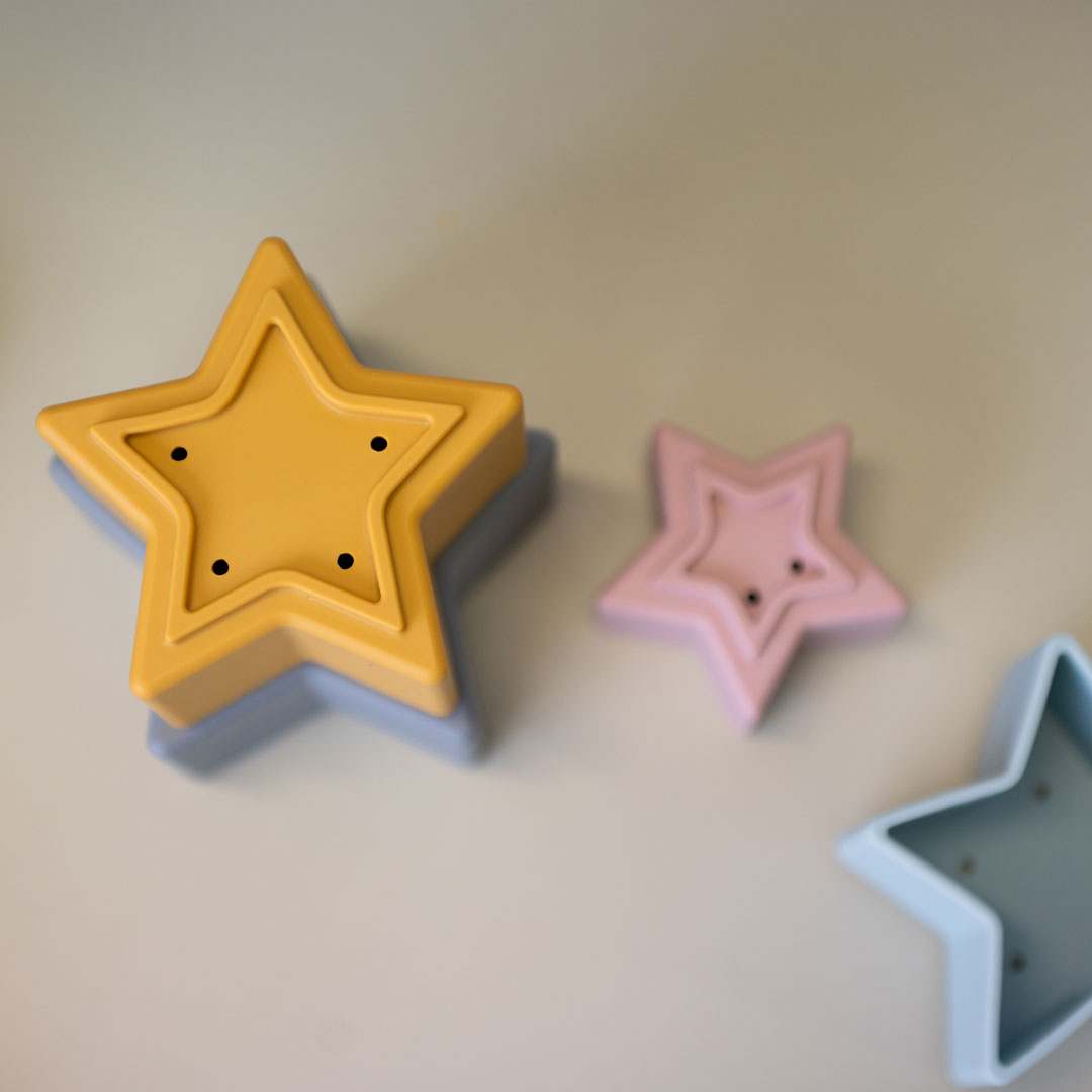 Silicone Star Stacking Cups - Earth - Step4 Silicone Star Stacking Cups - Earth