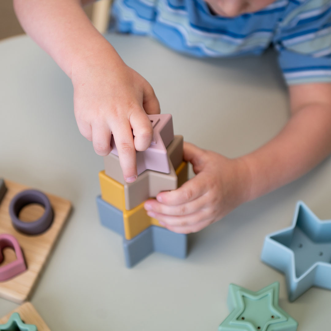 Silicone Star Stacking Cups - Earth - Step4 Silicone Star Stacking Cups - Earth