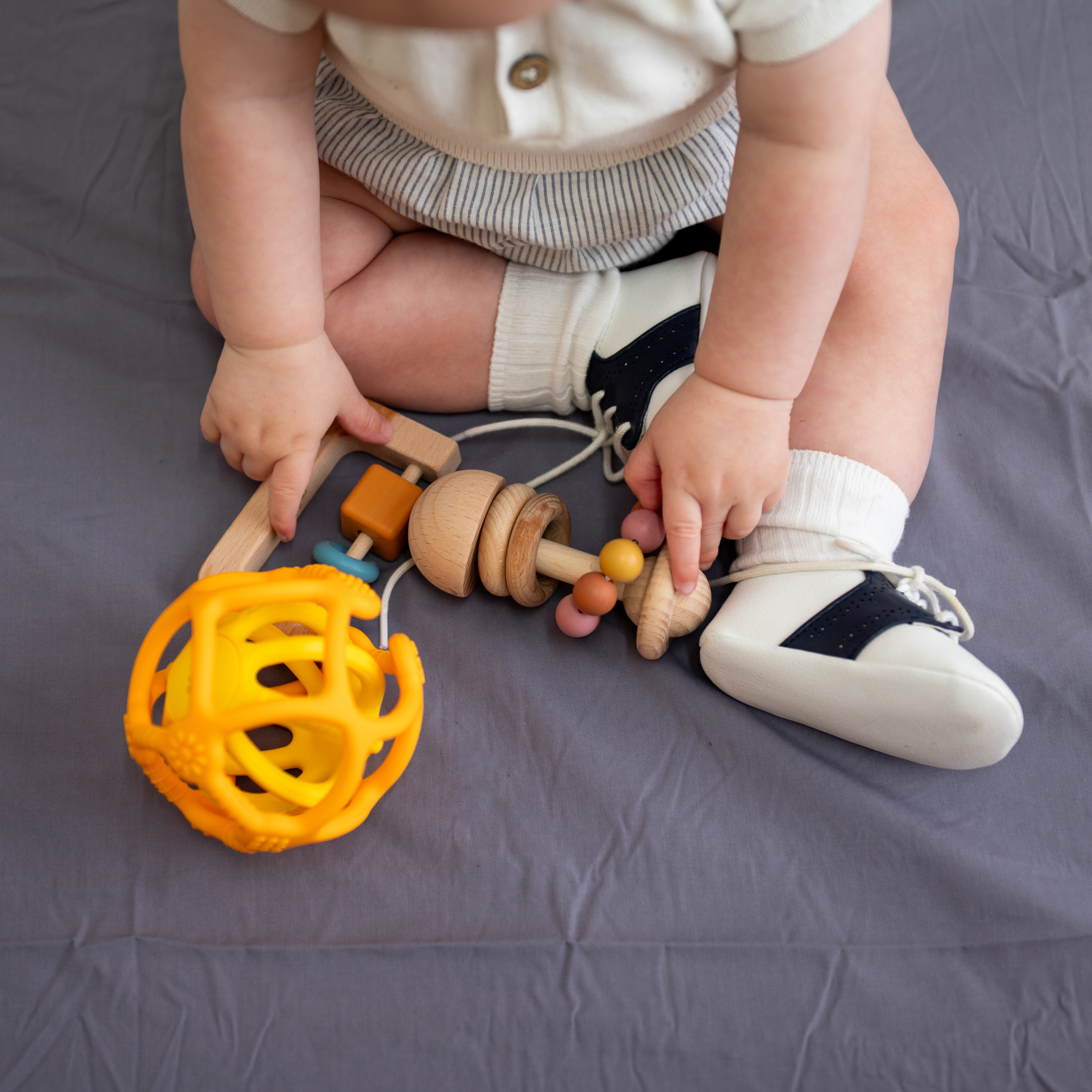 Silicone Arch Rattle - Neutral - Step4 Silicone Arch Rattle