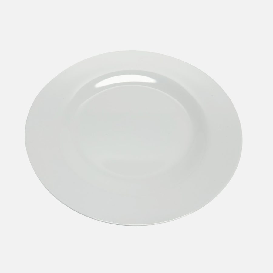 Melamine Plate 20cm - White (Gloss) - Set of 12