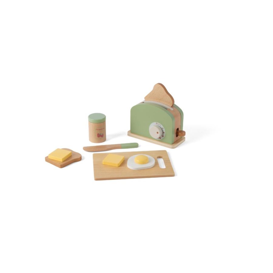 Playful Wood Toaster Set