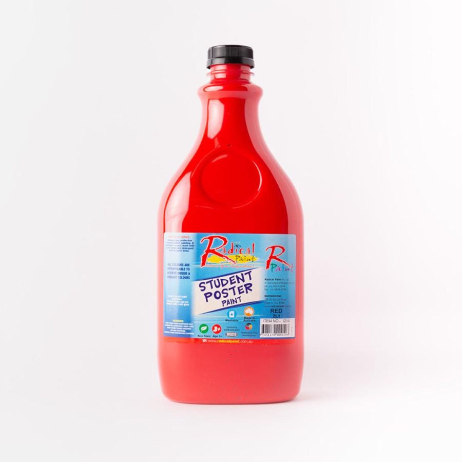Tempera Poster Paint Red (2L)