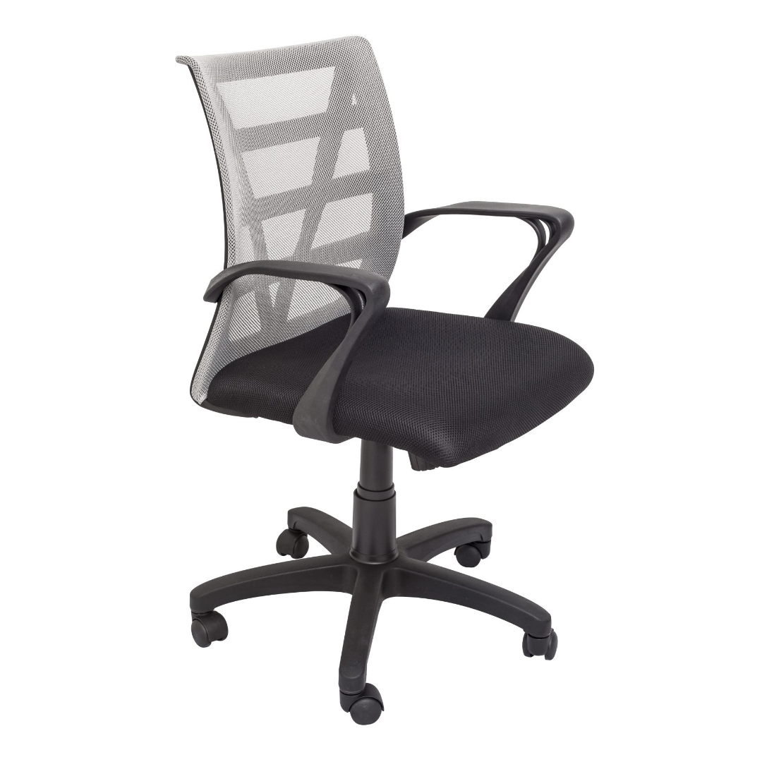 Mesh Office/Meeting Chair - Silver/Black - Step4 Mesh Office/Meeting Chair - Silver/Black