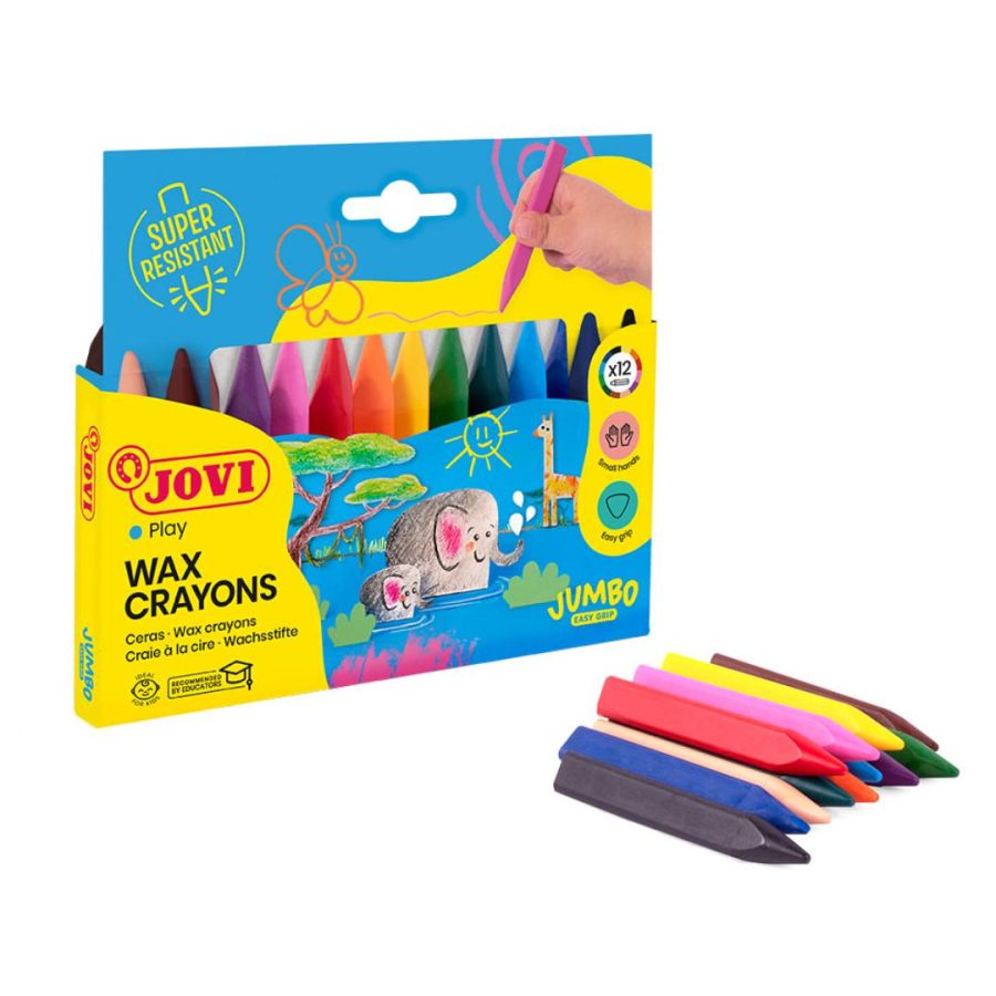 Easy Grip Jumbo Triangular Crayons (12pcs)