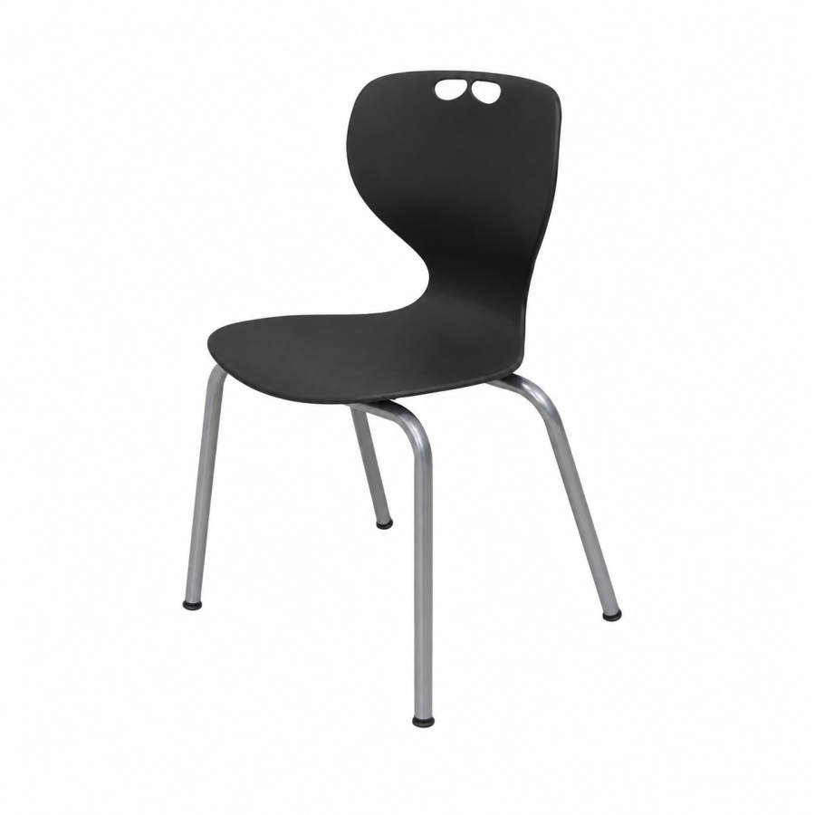 Contour Chair 4 Leg Charcoal