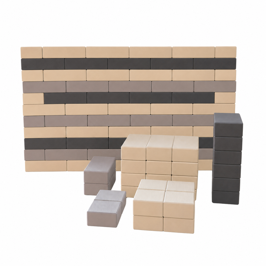 Classic Outdoors Big Builder Blocks – Grey (90pcs)