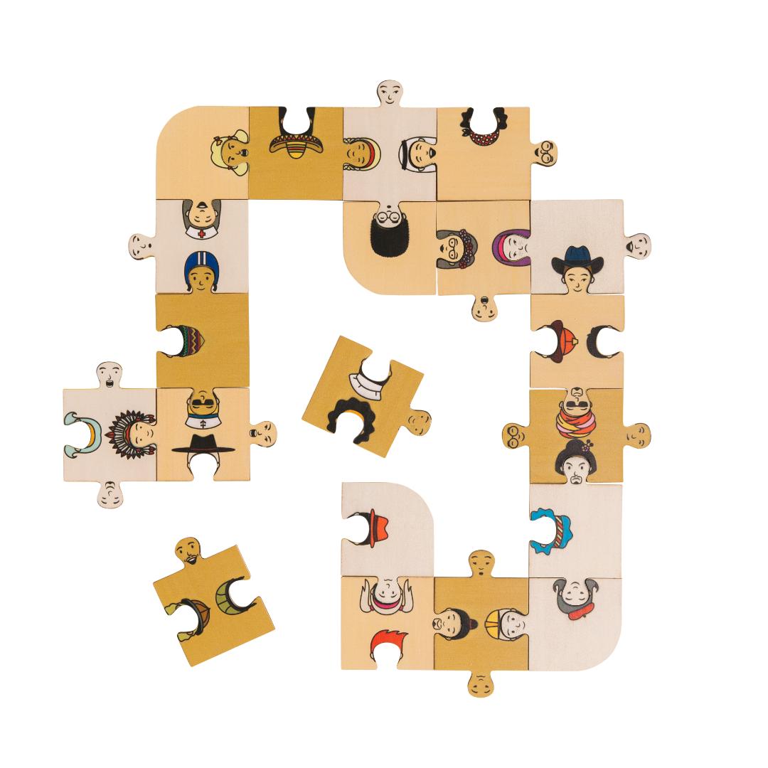 Faces of the World Puzzle - Step4 Faces of the World Puzzle - Image 2