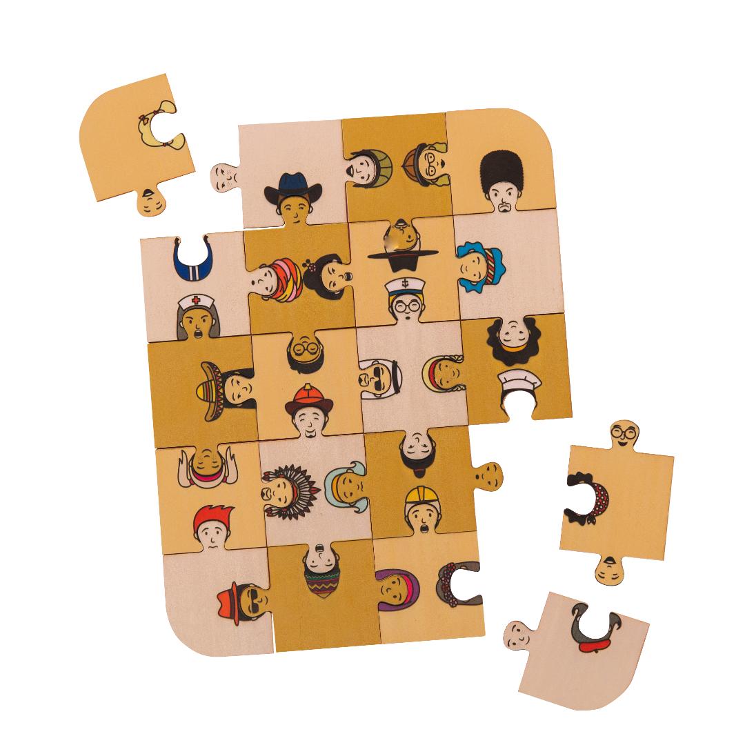 Faces of the World Puzzle - Step4 Faces of the World Puzzle