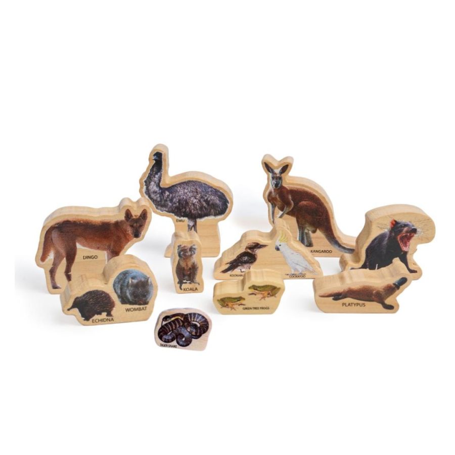 Wooden Australian Animals Set (10pcs)