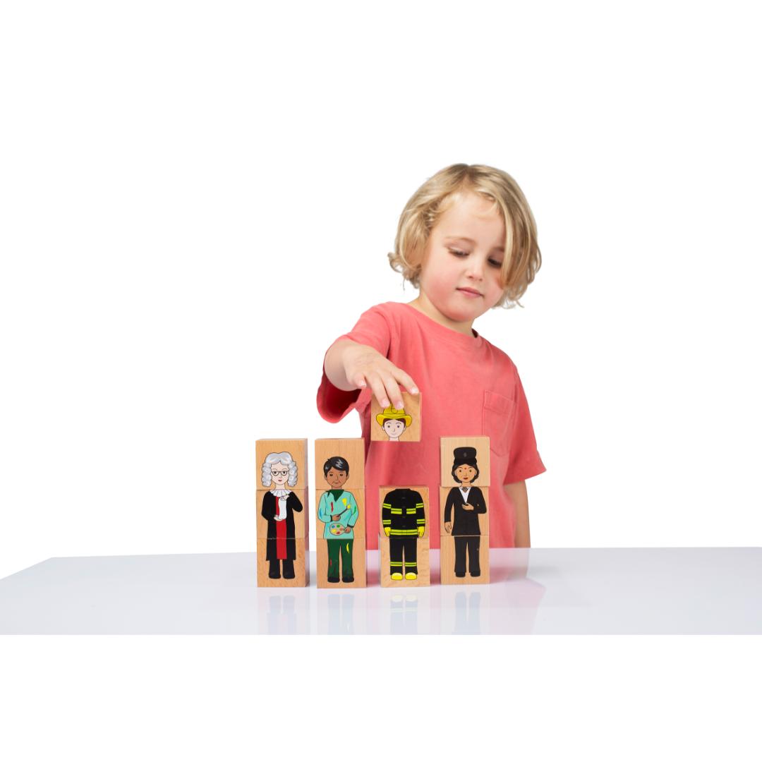Occupations Mix n Match Wooden Blocks - Step4 Occupations Mix n Match Wooden Blocks - Image 3