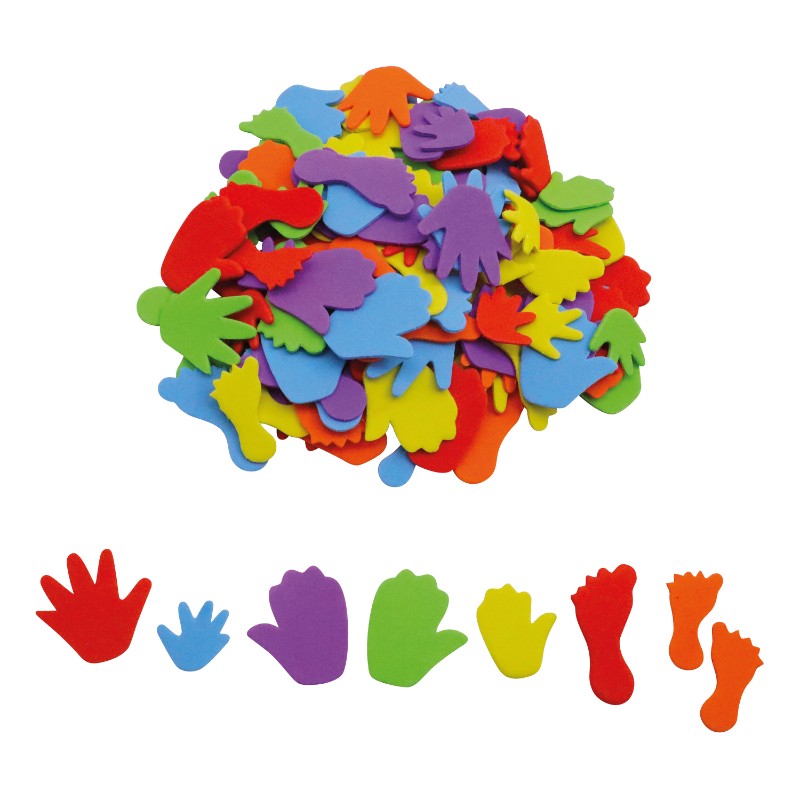 Skin Toned Foam Hands and Feet (150pcs)