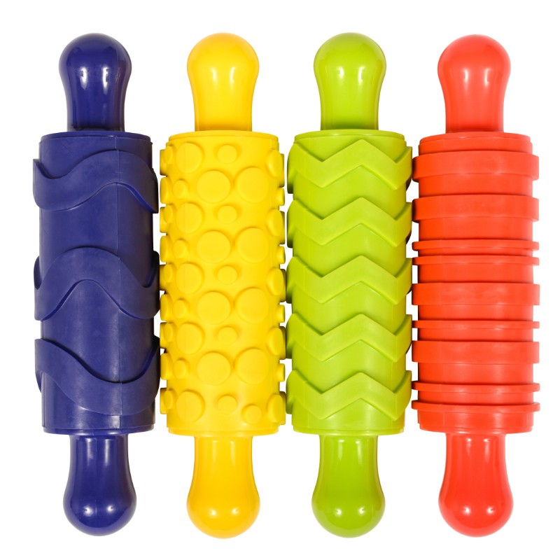 Paint and Dough Texture Rollers (4pcs)