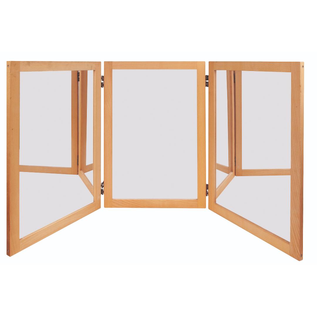 Large Wooden Folding Mirror (3 Panel) - Step4 Large Wooden Folding Mirror (3 Panel)