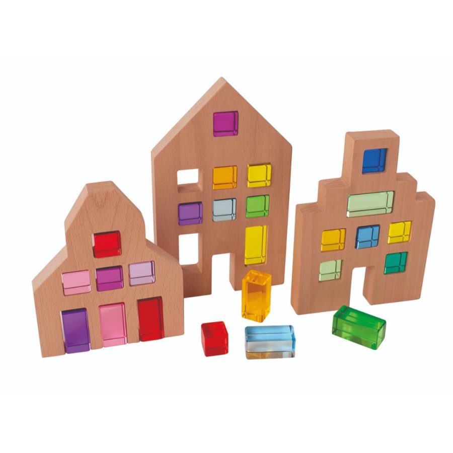 Wooden Gem House Blocks