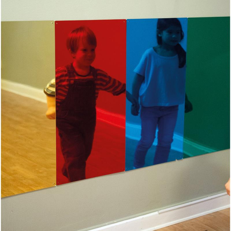 Coloured Acrylic Mirror (40 x 80cm) - Set of 4