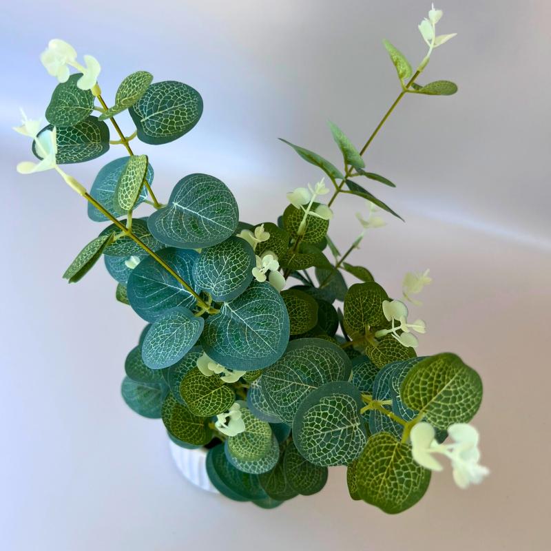 Artificial Eucalyptus Plant in Ceramic Pot - 40cm - Step4 Artificial Eucalyptus Plant in Ceramic Pot - 40cm - Image 3