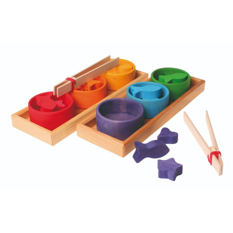 Rainbow Coloured Sorting Game (28pcs)