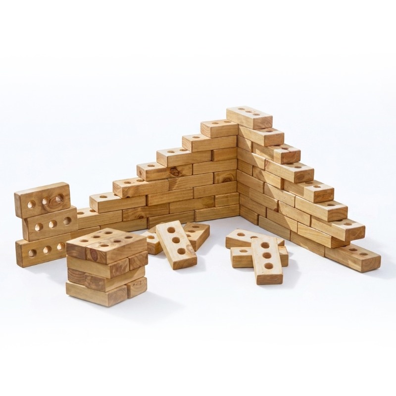 Natureplay Outdoor Wooden Bricks (60pcs)